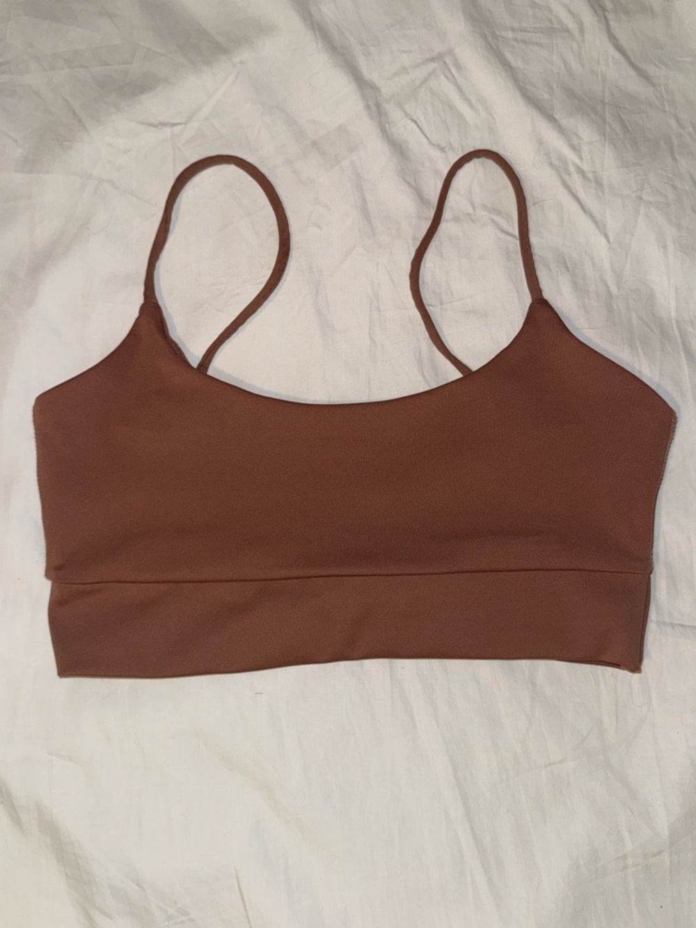 Brown Spaghetti Strap Bralette Top